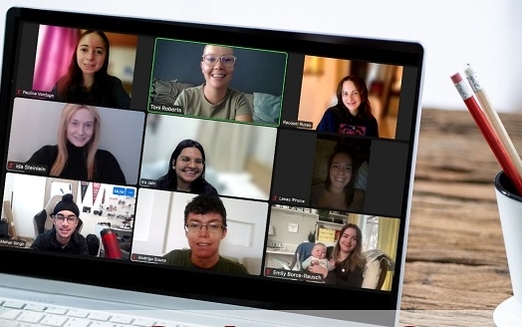Screenshot eines Online-Meetings mit den DIYC Leaders