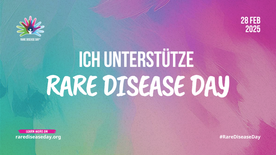 Grafik mit text zum Rare Disease Day