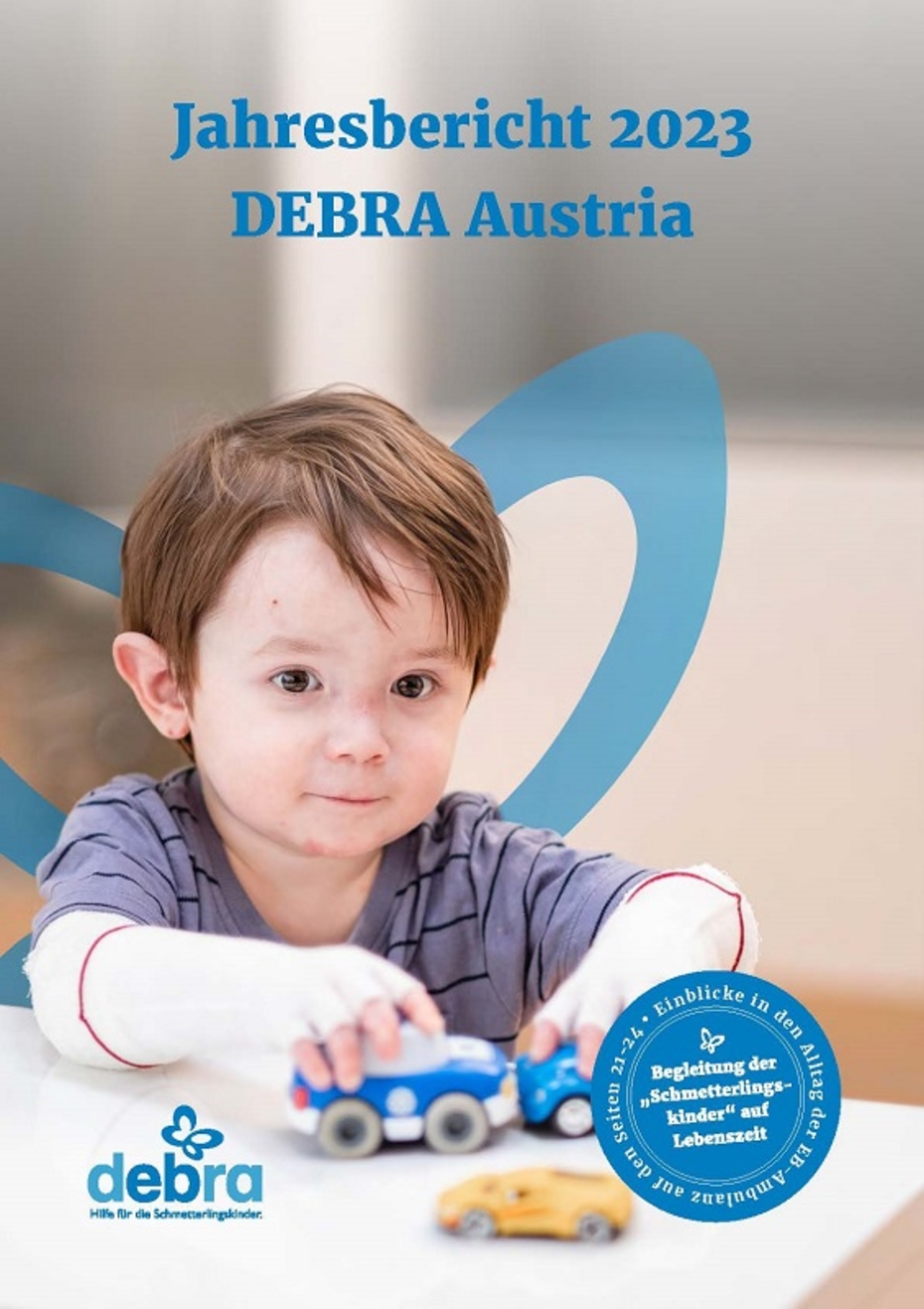 Titelseite DEBRA Austria Jahresbericht 2023